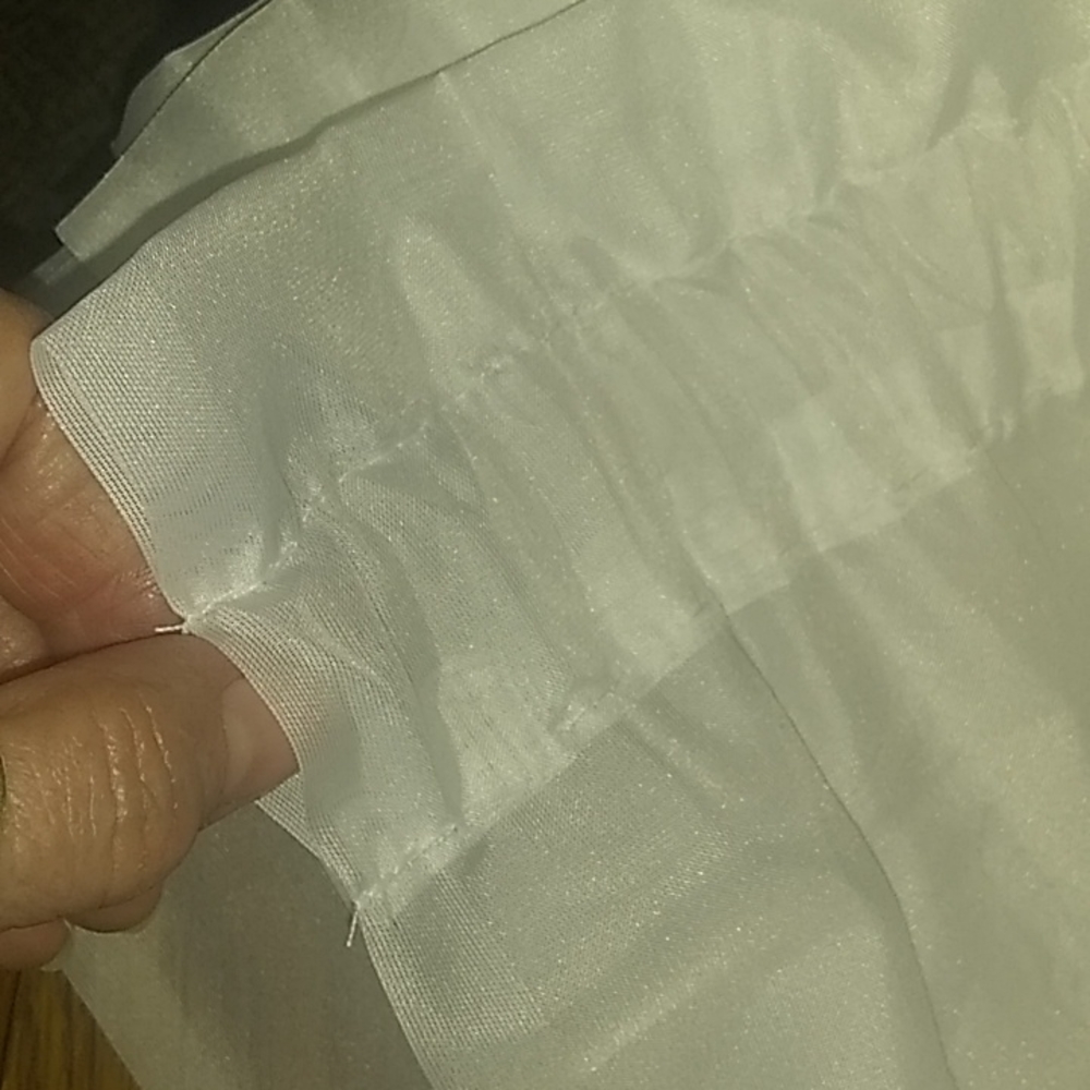 white sheer curtains